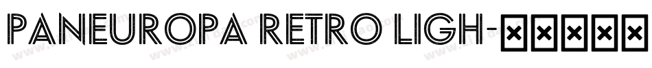 Paneuropa Retro Ligh字体转换